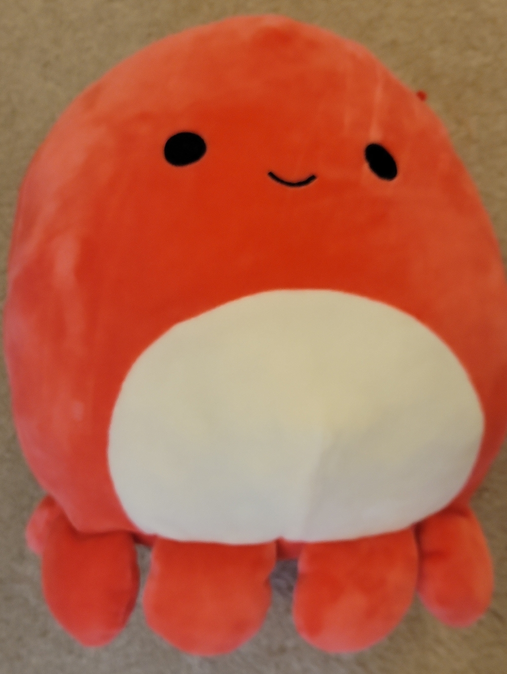 Plush Octopus Stuffed Toy - Coral Pink